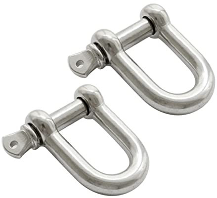 Healeved 2stücke D-ring-schäkel Hochleistungs D-schäkel Befestigung Für Boot Anwendung