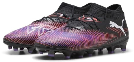 PUMA Future 8 PRO FG/AG, Unisex Fussballschuh, PUMA Black-PUMA White-Glowing RED,