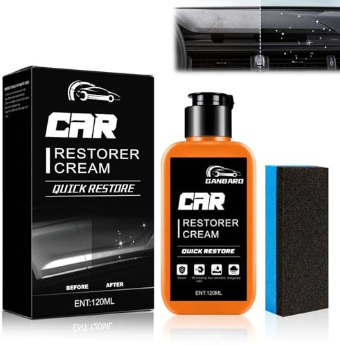 Miioto Kunststoffpflege Innen, Polierpaste, Auto Plastik Pflege Schwarz Kratzer Entfernen, Politur Set - 120ml