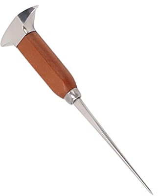 Stainless Steel Ice Pick,Ice Picks for Breaking Ice, Ice Pick with Wood Handle Stainless Steel Ice Chipper Ice Crusher Tool for Kitchen, Bars, Bartender, Best Ice Carving Tools