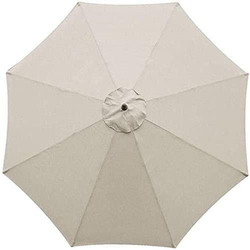 Sonnenschirm-Abdeckung für den Garten, Terrasse, strapazierfähiges Polyester, für den Hinterhof, wasserdicht und UV-beständig, gebrochenes Weiß, Größe 270 cm