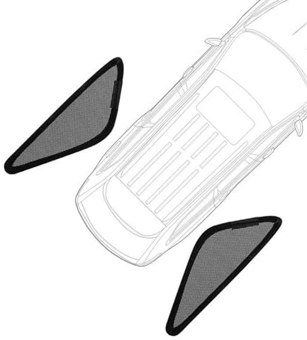 FACSER Auto-Sonnenschutz Seite Sonnenschirm Magnetische Sonnenschutz Sonnenschutz Sonnenschirm Kinder Vorhänge Für Nissan Für Qashqai J10 Für Dualis 2007-2014 Sonnenschutz Vorhang(Triangular)