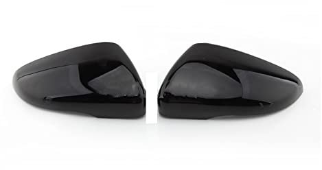 Rückspiegelkappe Schwarz Für VW Für Golf 6 Für MK6 Für GTI 2009-2014 Carbon Side Spiegel Abdeckung Kappe Hinten Ansicht Rückspiegel Gehäuse Spiegelkappen