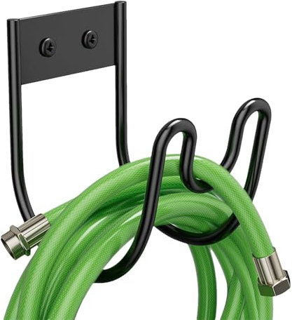 Porta Del Tubo Del Tubo Di Metallo, Supporto Per Tubo Del Tubo Da Giardino - Porta Del Tubo Flessibile Montato A Parete, Supporto Per Tubo Robusto Per La Conservazione Del Tubo Da Giardino E Le Prolun