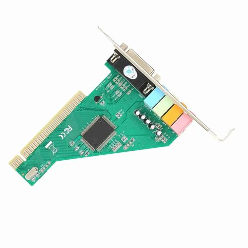 Precise 4.1 Channel PCI Sound Card für Computer Desktop Stereo Surround CMI8738, Vollständige Duplex -Wiedergabe und für XP/NT, Optische Disc Enthalten