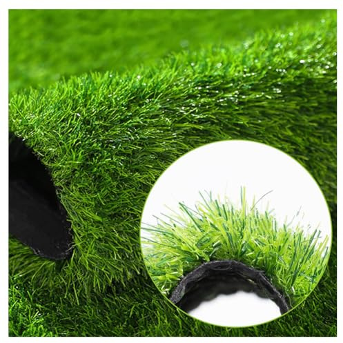 AISNXOQI Rouleau d'herbe Artificiel de 20 mm réaliste - Faux Tapis de Gazon 2x10m pour Jardin, Patio et arrière-Cour - Tapis d'aspect Naturel pour l'aménagement paysager extérieur