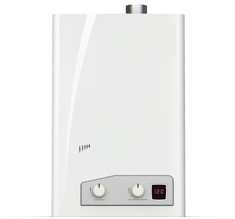 Scaldabagno elettrico senza serbatoio, Riscaldatori Elettrici Istantanei A Gas For Scaldabagno Senza Serbatoio A Propano Liquido Da Interni Da 4,0 GPM Grandi Elettrodomestici Domestici(Natural Gas)