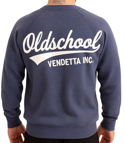 Vendetta Inc. Sweatshirt Oldschool Edition Herren Navy VD-4091 – Pullover Sweatshirt M–2XL (DE/NL/SE/PL, Alphanumerisch, XL, Regular, Regular, Blau)