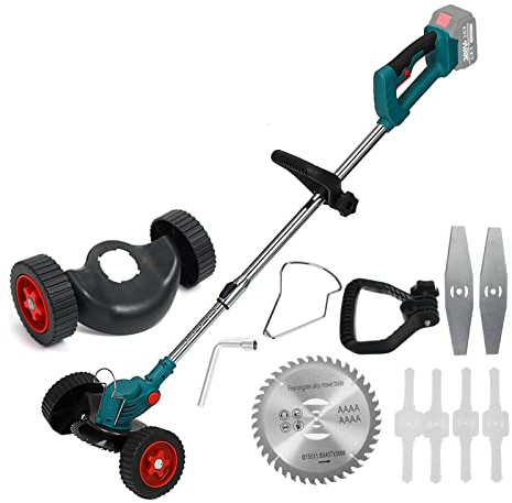 LBNVBC Recortadora de césped eléctrica de 2000 W, cortacésped inalámbrico, Recortadora de setos, podadora Manual Ajustable for jardín(No Battery)