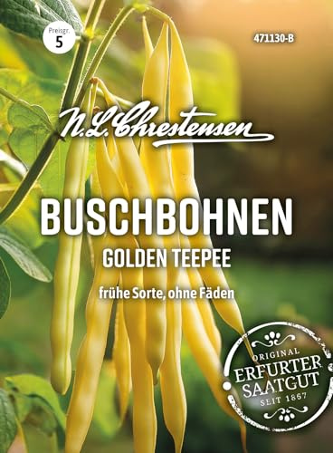 Chrestensen Saatgut Buschbohnen Golden Teepee Gluckentyp