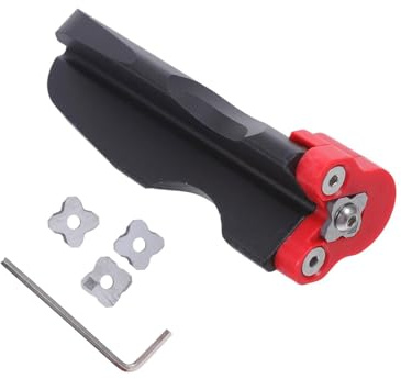 Homoyoyo Raboteuse à Chants Bois Manuelle Réglable 4 Lames Interchangeables Taille 1 Taille 1,5 avec Clé pour Chanfreiner Affleurer et Arrondir Bois Pvc et Placage Outil