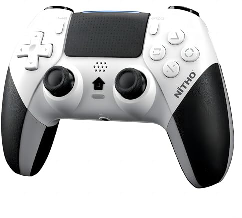 NITHO EVOLUTION Controller Wireless Compatibile con PS5, PC iOS e Android, Gamepad con Joystick Effetto Hall, Touchpad, Turbo, Macro, Vibrazione Doppia, Sensore Movimento 6 Assi e Jack Audio 3.5 mm
