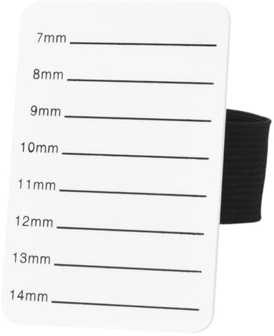 CANIGHT Vassoio per Extension Ciglia in Acrilico Bianco Bordi Lisci per Truccatori Professionisti e Uso Individuale, Supporto per Ciglia 7-14mm Resistente e Pratico