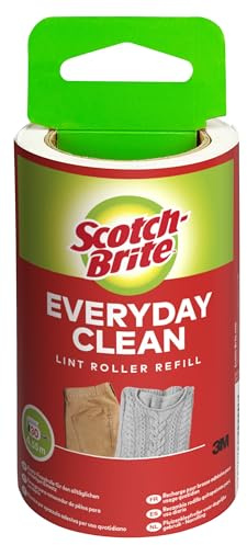 Scotch-Brite Everyday Clean Lint Roller Refill, 30 Sheets - Works Great on Pet Hair, Clothing, Furniture and More