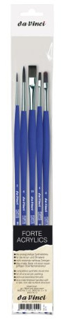 da Vinci 5273 Forte Acrylpinsel-Set, Synthetik, 5 Pinsel