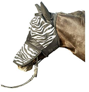 HKM Fliegenschutzmaske -Zebra- mit Nüsternschutz