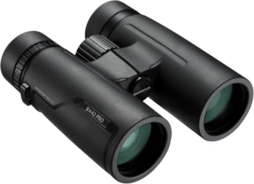 Olympus 8x42 PRO Fernglas, hell, kontrastreich, robust, wasserdicht, beschlagfrei, schlankes, schlichtes Design - Optimal für Reisen, Wandern, Sport und Naturbeobachtung auch im Nahbereich
