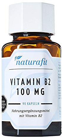 naturafit Vitamin B2 100 mg Kapseln, 90 St. Kapseln