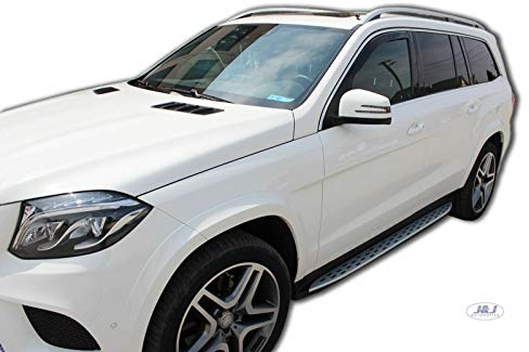 J&J AUTOMOTIVE Heko Déflecteurs d'air et de Vent pour Mercedes Classe M/GL/GLS W166 2011-2019, Lot de 2pcs, Teintés, Avant et Arrière, Aérodynamique