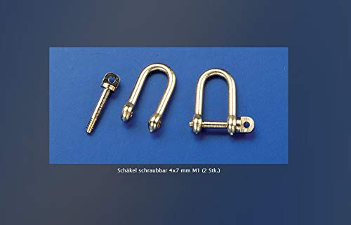 Schäkel schraubbar 4x7 mm von Krick 65461 2 Stück