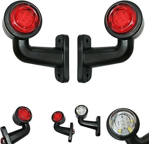 Formplas 2x Begrenzungsleuchten für LKW, 12v/24v Anhänger LED Rückleuchten, Begrenzungsleuchte für Wohnwagen, Auto Rücklicht Umrissleuchte