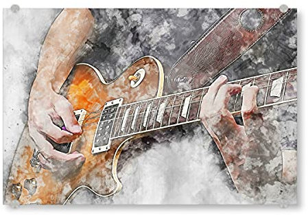 artboxONE Acrylglasbild 30x20 cm Musik Electric Guitar Bild hinter Acrylglas - Bild Guitar Electric Gitarre