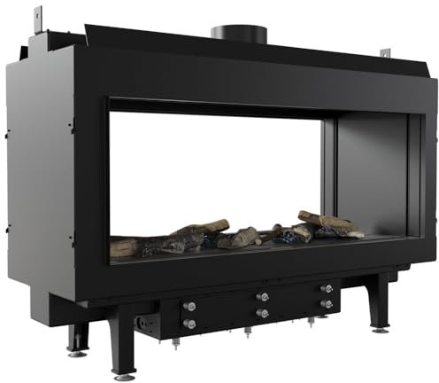 KRATKI Gaskamin LEO 100 Front, Propan ∅ 100/150 kW Einbau-Kamininsatz, Energieeffizienzklasse A, EEI 94,4