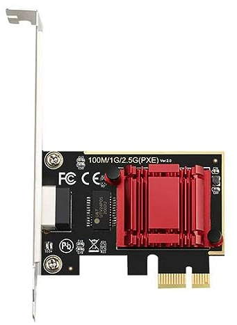 Puooifrty 2.5G PCI-E a RJ45 Gigabit Ethernet 2500Mbps 2.5Gbps del receptor Wifi de la tarjeta de red para la PC