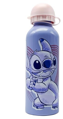 ms móvil shop STITCH Bouteille Gourde en Aluminium 500 ml Stitch Bleu Produit officiel pour enfants Disney Classics.