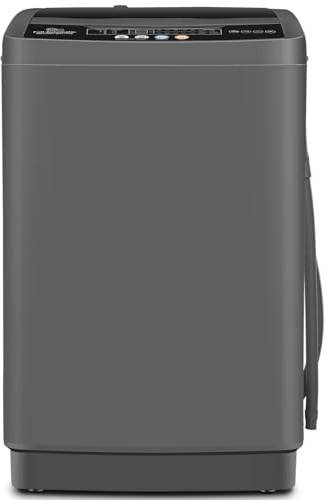 Nictemaw Portable Washing Machine, 20Lbs Capacity Full-Automatic Portable Washer, 2.8Cu.ft Washer and Dryer Combo with Drain Pump, LED Display, 10 Programs & 8 Water Levels