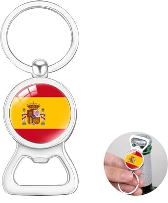 Okaywork Ouvre-bouteille de bière et Porte-clés en Métal - Souvenir Voyage et Cadeau - Accessoires (Allemagne, Espagne)