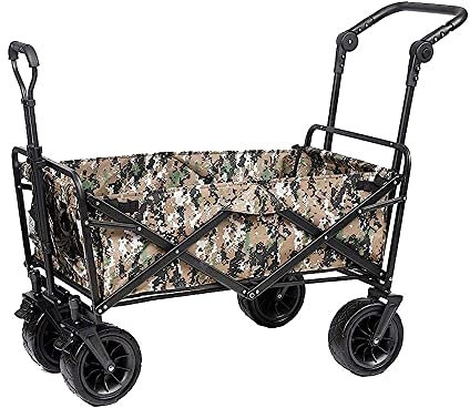 CCYENG Wäschewagen Handwagen, Trolley Outdoor Klappbarer Allzweckwagen Klappbarer Campingwagen, 4-rädriger Gartenwagen, Tragbarer Outdoor-Angelwagen, Für Picknickstra
