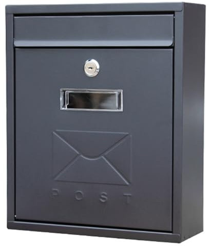 SCBTGKLN Briefkasten, Paketbox, Paketbriefkasten, Briefkasten Edelstahl, Briefkästen, Postkasten, Abschließbarer Briefkasten zur Wandmontage, for Zuhause, Büro, Dekoration