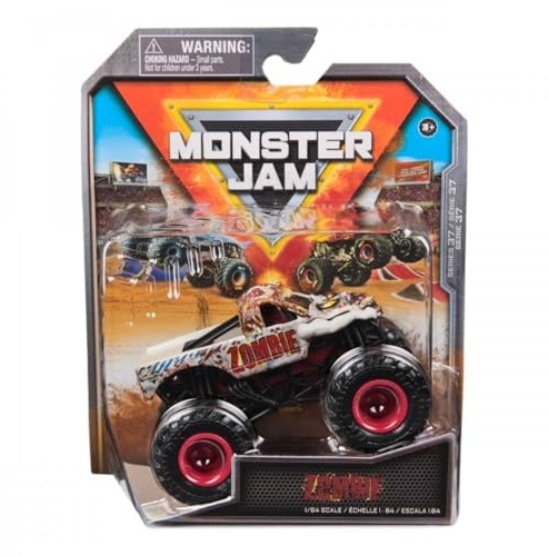 Monster Jam 2024 Series 37 Diecast 1:64 Monster Truck, Zombie Legacy Trucks