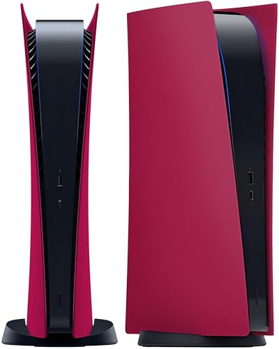Joso Placa frontal para versión digital PS5, reemplazo de funda antiarañazos, a prueba de polvo, cubierta para consola PS5, placas para accesorios PS5, fácil instalación
