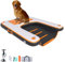 HEYLIFE Rampa inflable flotante para perros, escalera de agua para piscina de hasta 220 libras, color burdeos, 5 pies x 3 pies x 4 pulgadas