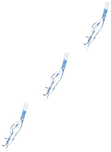 BESPORTBLE 3 Piezas del soplador de Viento Exterior Ola Manga de Viento de jardín Manga de Viento de Primavera Manga de Viento del Festival decoración de jardín poliéster Sky-Blue