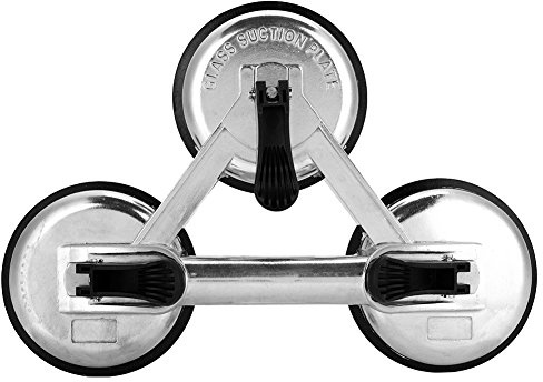 Heavy Duty A um, Alliage d'aluminium 3 Plaques Ventouse sous Vide Lève-Verre Triple Extracteur pour Déplacer Les Verres Carreaux Miroirs Plaque Professionnel Mover Sucker Pad