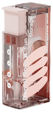 YIZITU Dispensador automático de púas de hilo dental, organizador de palillos de dientes, cierre higiénico, estuche de almacenamiento para bolsos, bolsillos, dispensador de hilo dental y palillos de