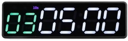 Grande orologio digitale a LED di grandi dimensioni Timer da palestra portatile Intervallo timer Allenamento Fitness Orologio Conto alla rovescia/SU/Cronometro Magnetico e ricaricabile tite USB