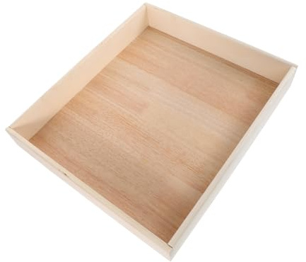 Mini Wooden Sandbox Square Sand Play Tray for Kids