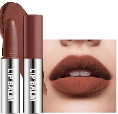 Rouge a Levre Mat Longue Tenue Waterproof, Brun Rougeâtre Smooth Lip Stain | Rouge a Levre Sans Transfert, Haute Pigmentation Lipstick, Lip Gloss Velours, Cadeau Maquillage Femme pour Les Lèvres