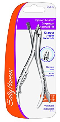 Sally Hansen Beauty Tools, Ingrown Be Gone-Ingrown Toenail Nipper Kit, Pack of 1, Cuticle Nipper, Nail Nipper, Nail File, Cuticle Clipper, Straight Blade, Pointed End
