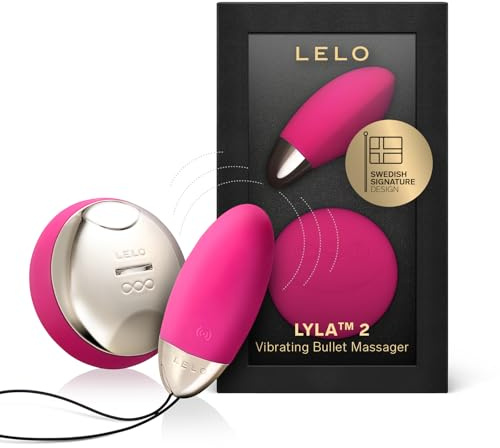 LELO LYLA 2 - Bullet Vibrator, Remote-Controlled Massager, Cerise