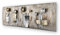 House of Arts | Metallbild 'Planteuse' | Moderne Wanddekoration mit Blumen | Wandbild 3D Wandrelief | Wanddeko Hergestellt in Handarbeit aus Metall | 120 x 40 cm | Bronze Silber Gold
