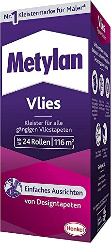 Metylan Pasta per carta da parati in tessuto non tessuto con retro liscio o ruvido, facile da usare, pasta per carta da parati ad alta resa, 1 x 720 g