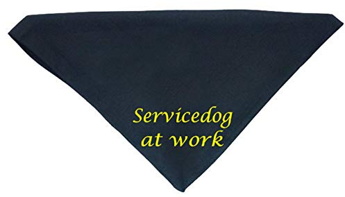 Hundehalstuch Servicedog at work Assistenzhund in Wunschfarben
