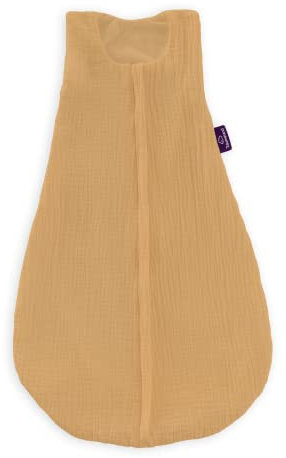 Sommerschlafsack LIEBMICH Baumwollmusselin, senfgelb, Größe 70