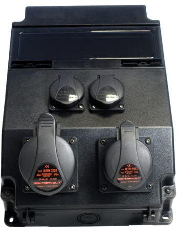 Distributore di corrente Black ROS11/X-632 A/S - Distributore a parete