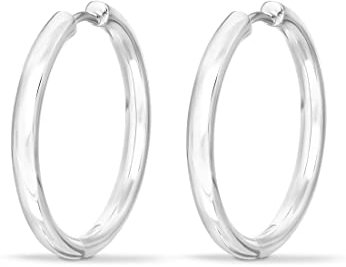 ESPRIT Damen-Creolen 925er Silber One Size Silber 32023013